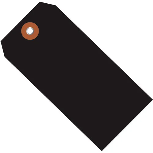 Global Industrial™ Plastic Shipping Tag #5, 4-3/4"L x 2-3/8"W, Black, 100/Pack