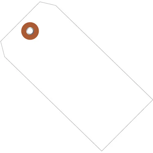 Global Industrial™ Plastic Shipping Tag #5, 4-3/4"L x 2-3/8"W, White, 100/Pack