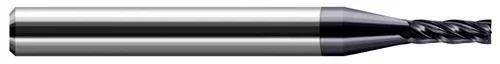Harvey Tool 15222-C3 | 0.3437" (11/32) Cutter DIA x 1.0000" (1) Length of Cut Carbide Square End Mill, 4 Flutes, AlTiN Coated