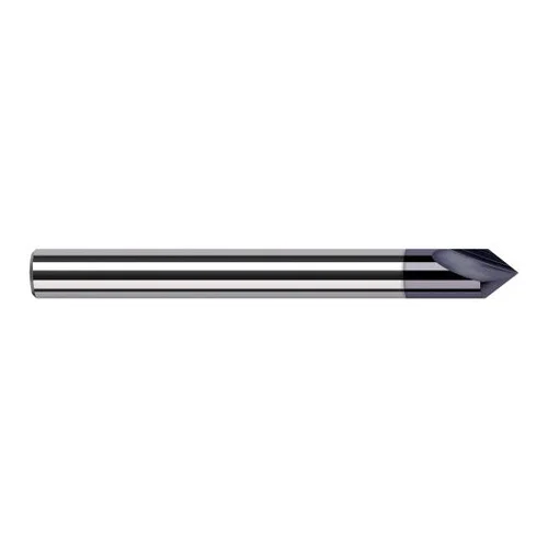 Harvey Tool 23612-C3 | 3/16" Diameter x 3/16" Shank x 0.0930" LOC x 2" OAL AlTiN Coated Solid Carbide Engraving Cutter Marking Cutter for Ferrous Materials