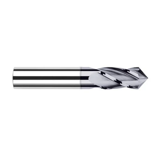 Harvey Tool 27408-C3 | 1/8" Diameter x 1/8" Shank x 1/2" LOC 100 Degree Point Angle 4FL AlTiN Coated Solid Carbide Drill Mill