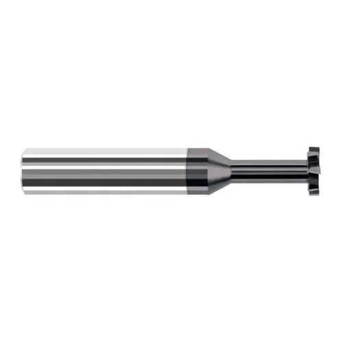 Harvey Tool 44680-C3 | 1/2" Diameter x 1/4" Width x 1/2" Shank 0.0100" Corner Radus AlTiN Coated Solid Carbide Staggered Tooth Keyseat Cutter