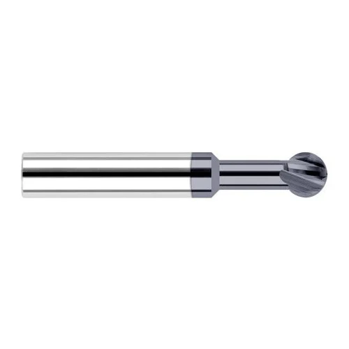 Harvey Tool 54693-C3 | 270 Degree Sperical Ball 0.0938" Diameter x 1/8" Shank x 0.0790" LOC x 2" OAL 2FL AlTiN Coated Carbide Undercutting End Mill