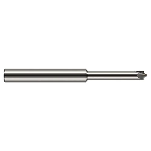 Harvey Tool 57431 | 1/32" Radius x 0.031" Diameter x 1/8" Shank x 2" OAL 2 Flute Uncoated Carbide Corner Rounding End Mill