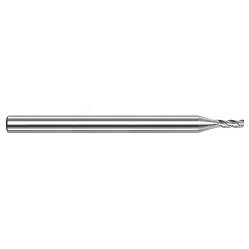 Harvey Tool 61762-C4 | 1/16" Diameter x 1/8" Shank x 3/32" LOC x 1-1/2" OAL 0.0050" Radius 3FL Amorphous Diamond Coated Carbide Corner Radius & Corner Chamfer End Mill for Aluminum Alloys