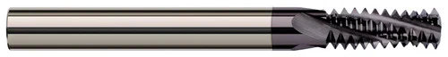 Harvey Tool 70158-C3 | 0.7450" Cutter DIA x 1.5000" (1-1/2) Length of Cut Carbide Multi-Form 1-12 Thread Milling Cutter, 6 Flutes, AlTiN Coated