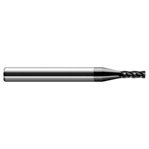 Harvey Tool 72805-C4 | 3/8" Diameter x 3/8" Shank x 1" LOC x 2-1/2" OAL x 0.0050" Corner Radius 4 Flute Amorphous Diamond Coated Carbide Corner Radius End Mill