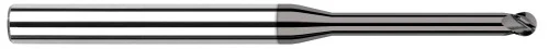 Harvey Tool 794993 | 0.0930" (3/32) Cutter DIA x 0.1400" (9/64) Length of Cut x 0.6700" Reach Carbide Ball End Mill, 4 Flutes, CVD Diamond 9Ã‚Âµm