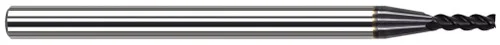 Harvey Tool 796947-C6 | 0.0470" (3/64) Cutter DIA x 0.0050" Radius x 0.2500" (1/4) Length of Cut Carbide Corner Radius End Mill for Exotic Alloys, 4 Flutes, AlTiN Nano Coated