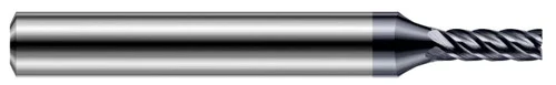 Harvey Tool 798008-C6 | 0.1250" (1/8) Cutter DIA x 0.0150" (1/64) Radius x 0.1870" (3/16) Length of Cut Carbide Corner Radius End Mill for Hardened Steels, 5 Flutes, AlTiN Nano Coated