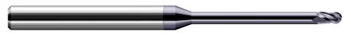 Harvey Tool 803162-C3 | 0.0620" (1/16) Cutter DIA x 0.0930" (3/32) Length of Cut x 0.3120" (5/16) Reach Carbide Ball End Mill, 4 Flutes, AlTiN Coated