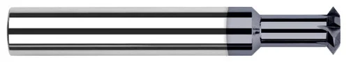 Harvey Tool 807210 | 0.1562" (5/32) Cutter DIA x 0.0780" (5/64) Width x 0.5000" (1/2) Neck Length Carbide Double Angle Shank Cutter, 4 Flutes