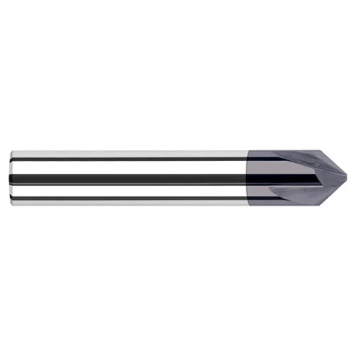 Harvey Tool 820230-C3 | 30 Degree Angle per Side x 1/2" Shank x 0.3640" LOC x 3" OAL AlTiN Coated Carbide Deburring Chamfer Mill
