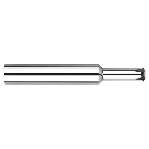 Harvey Tool 822720 | 60 Degree Included Angle x 0.0980" Diameter x 3/16" Shank x 2" OAL 4 Flute UncoatedSingle Profile Thread Mill