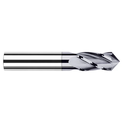 Harvey Tool 824408-C3 | 1/8" Diameter x 1/8" Shank x 1/2" LOC x 1-1/2" OAL 110 Degree Angle 4 Flute AlTiN Coated Carbide Drill Mill