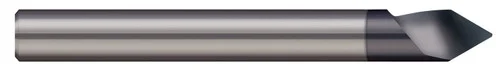 Harvey Tool 824716-C8 | 0.2500" (1/4) Shank DIA x 0.0100" Flat x 60 Degree included Carbide Helical Tipped Engraver, 1 Flute, TiB2 Coated