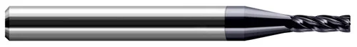 Harvey Tool 831825 | 0.2500" (1/4) Cutter DIA x 0.0250" Radius x 0.7500" (3/4) Length of Cut Carbide Corner Radius End Mill, 3 Flutes