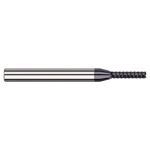 Harvey Tool 835331-C6 | 1/32" Diameter x 1/8" Shank x 1/8" LOC x 2-1/2" OAL 5 Flute AlTiN Nano Coated Square End Mill For Medium Alloy Steels