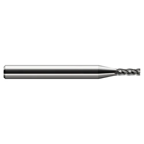 Harvey Tool 836322 | 0.0220" Diameter x 1/8" Shank x 0.0660" LOC x 1-1/2" OAL 3 Flute Uncoated Coated Square End Mill