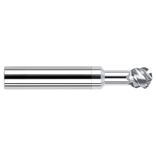Harvey Tool 837393-C8 | 270 Degree Wrap Angle x 3/32" Diameter x 0.0790" LOC x 1/8" Shank x 1-1/2" OAL 2 Flute TiB2 Coated Carbide Undercutting End Mill - Spherical Ball