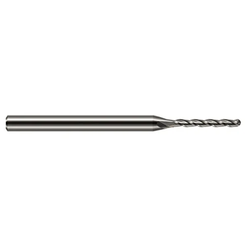 Harvey Tool 845531 | 1/32" Diameter x 1/8" Shank x 1/4" LOC x 2-1/2" OAL 4 Flute Uncoated Carbide Miniature Ball Deburring End Mill