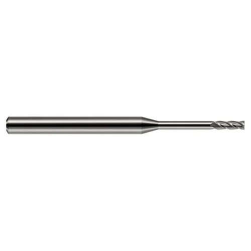 Harvey Tool 846120 | 0.0200" Diameter x 1/8" Shank x 0.0600" LOC x 1-1/2" OAL 4 Flute Uncoated Coated Square End Mill