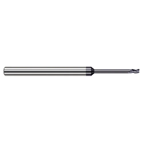 Harvey Tool 846916-C3 | 1/4" Diameter x 1/4" Shank x 3/8" LOC x 4" OAL 3 Flute AlTiN Coated Square End Mill
