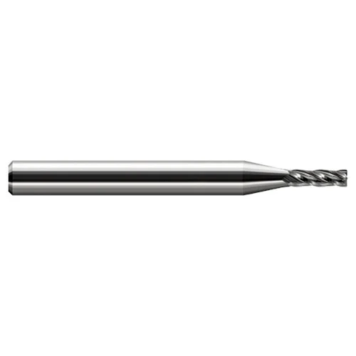 Harvey Tool 848393 | 3/32" Diameter x 1/8" Shank x 0.279" LOC x 1-1/2" OAL x 0.005" Radius 3 Flute Uncoated Carbide Corner Radius End Mill