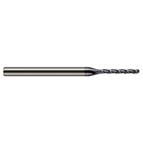 Harvey Tool 856312-C3 | 3/16" Diameter x 3/16" Shank x 1-5/16" LOC x 3" OAL 4 Flute AlTiN Coating Carbide Miniature Ball Deburring End Mill