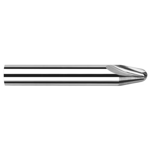 Harvey Tool 856500 | 45 Degree Taper per Side x 1/4" Shank x 0.1190" LOC 2 Flute Uncoated Carbide Runner Cutter