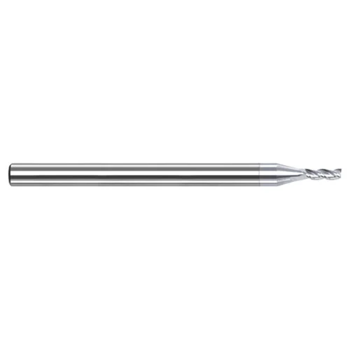 Harvey Tool 857231-C8 | 1/32" Diameter x 1/8" Shank x 1/8" LOC x 2-1/2" OAL 3 Flute TiB2 Coated Square End Mill For Aluminum Alloys