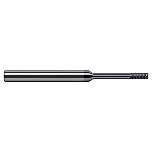 Harvey Tool 862862-C6 | 1/16" Diameter x 1/8" Shank x 0.1860" LOC x 2-1/2" OAL 7 Flute AlTiN Nano Coated Square End Mill For Exotic Alloys