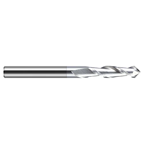 Harvey Tool 872502-C8 | 1/32" Diameter x 1/8" Shank x 3/32" LOC x 1-1/2" OAL 60 Degree Angle 2 Flute TiB2 Coated Carbide Drill Mill