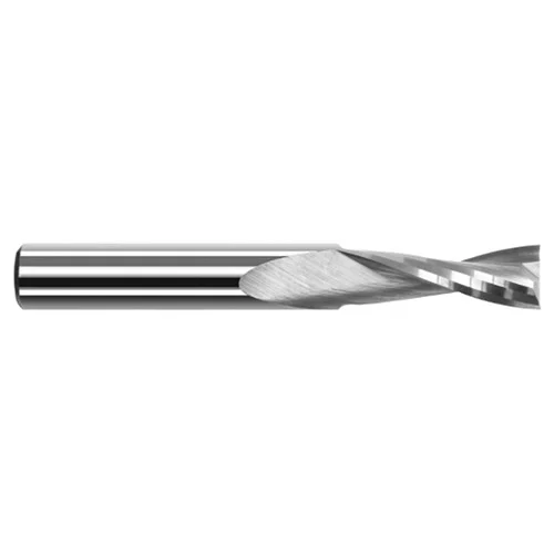 Harvey Tool 874924 | 3/8" Diameter x 3/8" Shank x 1-1/2" LOC x 4" OAL 2 Flute Uncoated Coated Square End Mill For Plastics