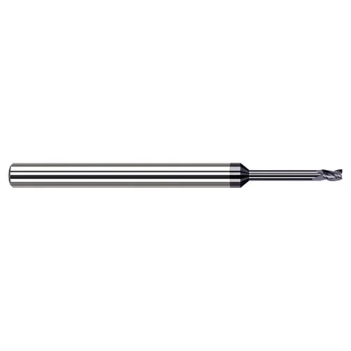 Harvey Tool 880762-C6 | 1/16" Diameter x 1/8" Shank x 3/32" LOC x 2-1/2" OAL 3 Flute AlTiN Nano Coated Square End Mill For Exotic Alloys