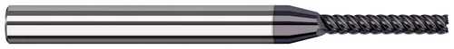 Harvey Tool 890140-C6 | 0.0400" Cutter DIA x 0.1600" Length of Cut Carbide Square End Mill Finisher for Exotic Alloys, 6 Flutes, AlTiN Nano Coated