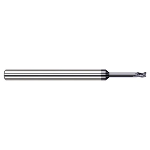 Harvey Tool 895608-C6 | 1/8" Diameter x 1/8" Shank x 3/16" LOC x 2-1/2" OAL 4 Flute AlTiN Nano Coated Square End Mill For Exotic Alloys