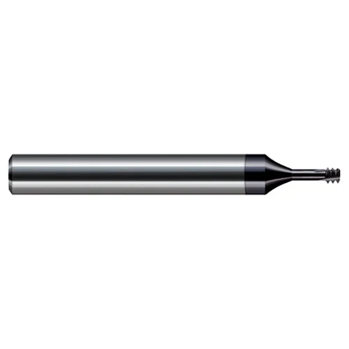 Harvey Tool 896454-C6 | 5/16"-18 Thread x 0.2360" Diameter x 1/4" Shank x 0.1667" LOC AlTiN Nano Coated Carbide Helical Flute Thread Mill