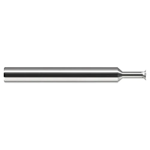 Harvey Tool 906080 | 0.0800" Head Diameter x 0.0140" LOC x 1/8" Shank 4 Flute Uncoated Carbide Back Chamfer Mill