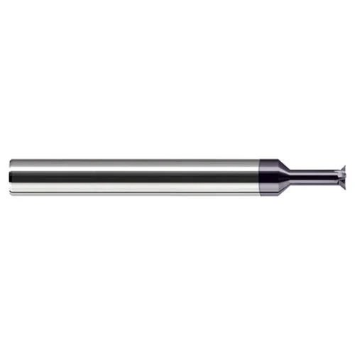 Harvey Tool 906140-C3 | 0.2100" Head Diameter x 0.0370" LOC x 1/4" Shank 5 Flute AlTiN Coated Carbide Back Chamfer Mill
