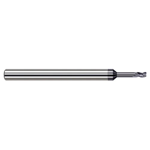 Harvey Tool 917347-C6 | 3/64" Diameter x 1/8" Shank x 0.071" LOC x 2-1/2" OAL x 0.010" Radius 3 Flute AlTiN Nano Coated Carbide Corner Radius End Mill