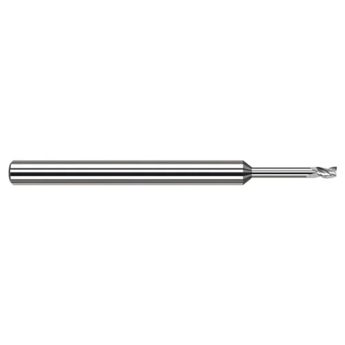 Harvey Tool 934825 | 0.0250" Diameter x 1/8" Shank x 0.0370" LOC x 2-1/2" OAL 3 Flute Uncoated Coated Square End Mill