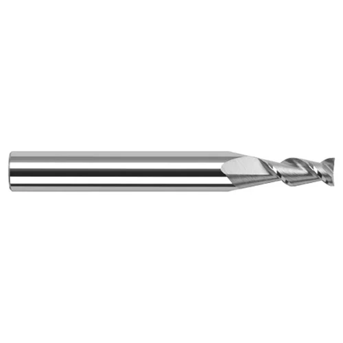 Harvey Tool 935562 | 1/16" Diameter x 1/8" Shank x 3/32" LOC x 1-1/2" OAL 2 Flute Uncoated Coated Square End Mill For Aluminum Alloys