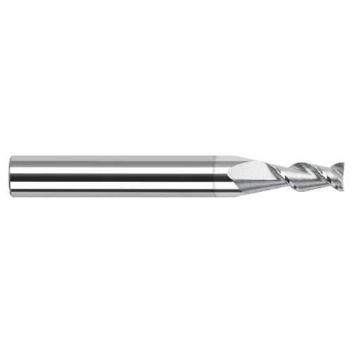 Harvey Tool 935593-C8 | 3/32" Diameter x 1/8" Shank x 9/64" LOC x 1-1/2" OAL 2 Flute TiB2 Coated Square End Mill For Aluminum Alloys