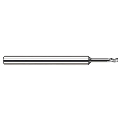 Harvey Tool 937100 | 0.1000" Diameter x 1/8" Shank x 0.1500" LOC x 2-1/2" OAL 3 Flute Uncoated Coated Square End Mill