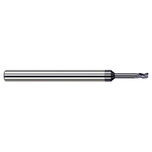 Harvey Tool 937100-C3 | 0.1000" Diameter x 1/8" Shank x 0.1500" LOC x 2-1/2" OAL 3 Flute AlTiN Coated Square End Mill