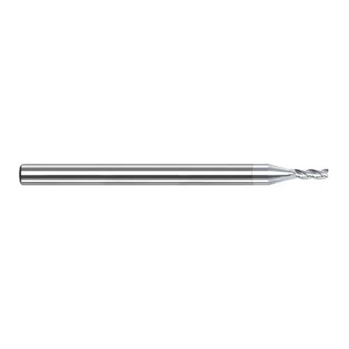 Harvey Tool 942220-C8 | 0.0200" Diameter x 1/8" Shank x 0.0600" LOC x 1-1/2" OAL 3FL TiB2 Coated Carbide Single End Mill
