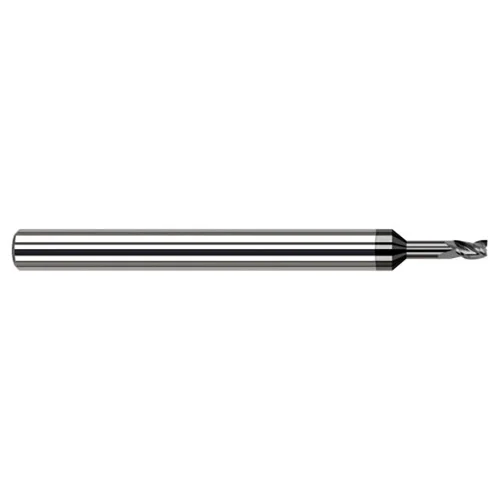 Harvey Tool 945562-C4 | 1/16" Diameter x 1/8" Shank x 3/32" LOC x 2-1/2" OAL 3 Flute Amorphous Diamond Coated Square End Mill