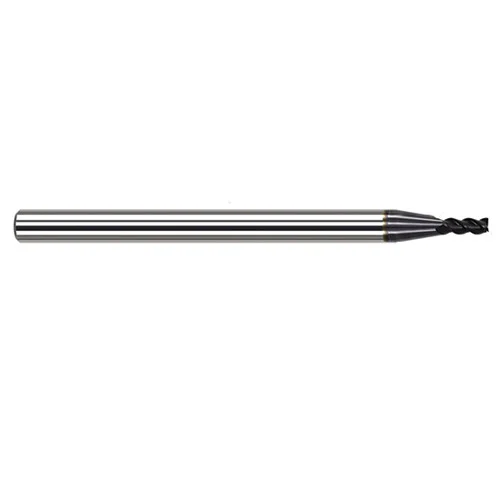 Harvey Tool 950810-C6 | 5/32" Diameter x 3/16" Shank x 0.4700" LOC x 2" OAL 0.0100" Radius AlTiN Nano Coated Carbide Corner Radius & Corner Chamfer End Mil