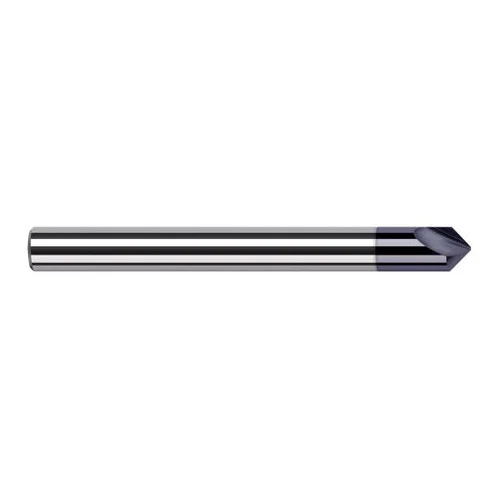 Harvey Tool 961945-C3 | 90 Degree Point Angle 1/8" Shank x 0.0584" LOC x 1-1/2" OAL AlTiN Coated Solid Carbide Radius Point Engraving Cutter